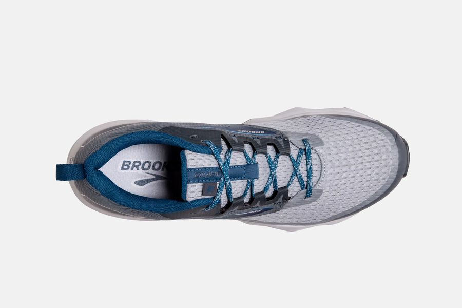 Brooks Divide 2 Trail Running Shoes Mens - Grey/Blue - QREMW-5973